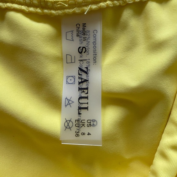 🌞ZAFUL Yellow two piece bikini size small NWT - Picture 4 of 8